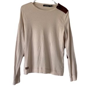 Lauren Ralph Lauren elbow patch long sleeve shirt
